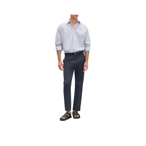 HERMES SS25 Костюм Брюки Мужской Океан