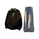 Чёрный + Винтажный синий