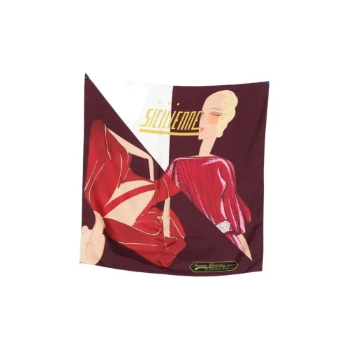 Шелковые шарфы Lanvin для женщин красный