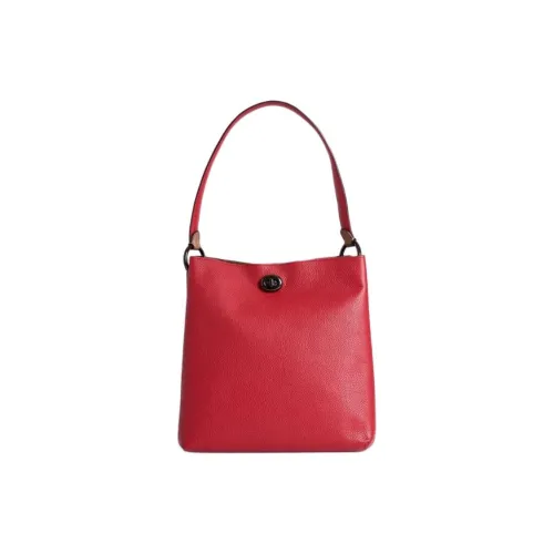 COACH Charlie Коровья кожа Сумка Средний Женская Коричнево-желтая