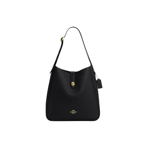 COACH Hadley Коровья кожа Сумка на плечо Большая Женская Черная