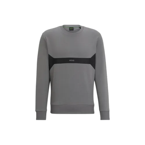 Hugo Boss SS24 Свитшот Мужской Средний Серый