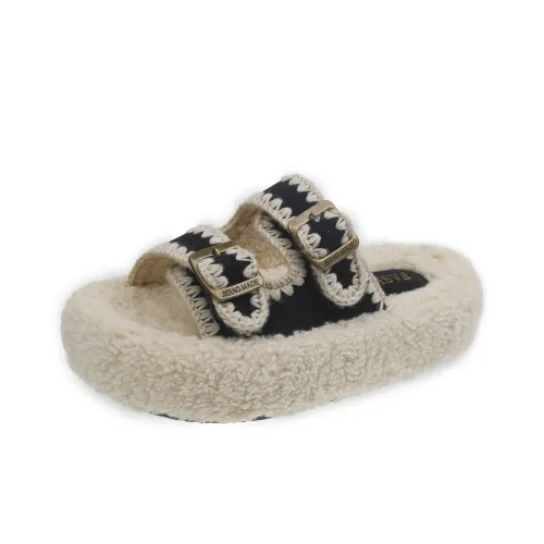 Puppytown Резиновый Платформа Birkenstock Стиль Позиционирование Тапочки Женские