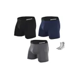 Black + Dark Blue + Dark Gray (3 Pack, Included with 1 Random Pack Basketball Socks)  
Черный + Темно-синий + Темно-серый (3 упаковки, в комплекте с 1 случайной упаковкой баскетбольных носков)