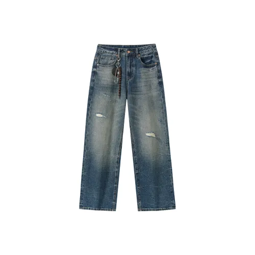 HALEBOSS Синий Мужской Джинсы