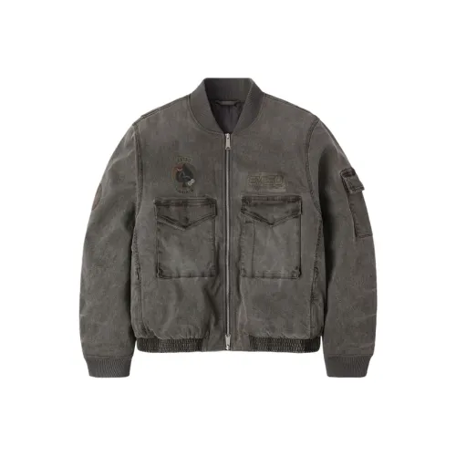 EVISU Деним Армейский зеленый Мужские Джинсовые куртки