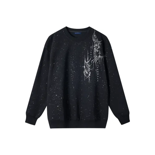FAIRWHALE Черный Унисекс Свитшоты