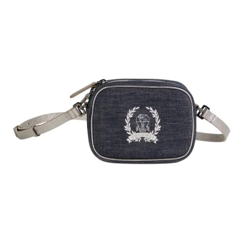 BRUNELLO CUCINELLI Деним Сумка через плечо Детская Темно-синяя