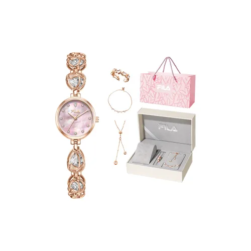 FILA Наручные часы Кварцевый механизм Стальной ремешок Матириально-жемчужный Циферблат часов Женские часы