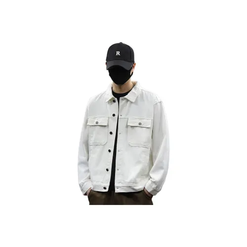 Tonlion Белый Унисекс Джинсовые куртки