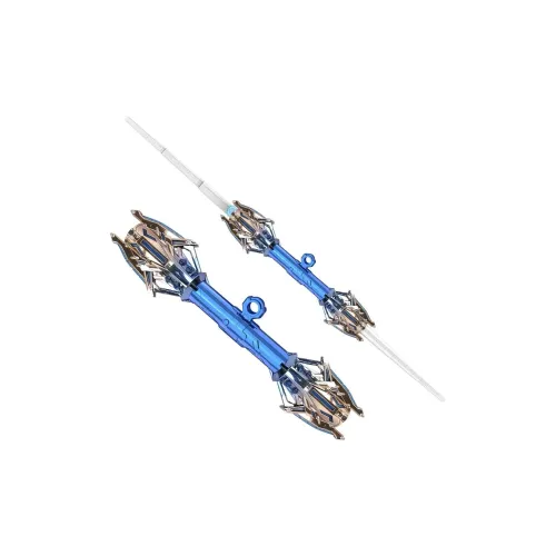 DUOMIAOYOU Thunder Звезда Правая сторона Двойная головка Выдвижной Лазерный Sword Прохладный Свет Вверх Игрушки