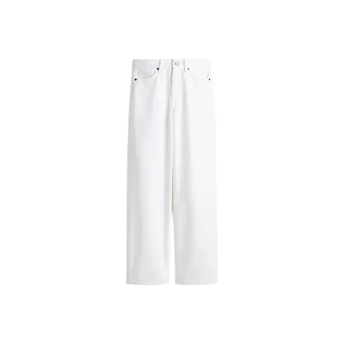 H M Белый Женские Джинсы