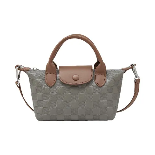 Old Man's Head Лицевая коровья кожа Через плечо Сумка Стандартная Женская Серый Черный