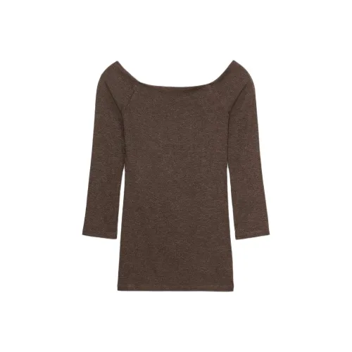 ZARA Коричневый Женский Трикотаж