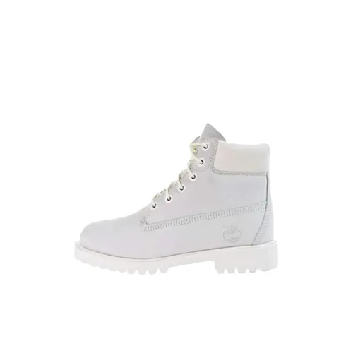 Timberland 6 Inch High Топ Детские ботинки Белый Детский