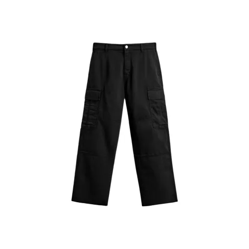 ZARA Мужские карго-брюки черного цвета