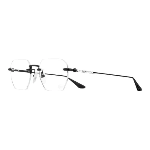 Chrome Hearts Нерегулярная форма Оправы для очков Мужские Матовый черный