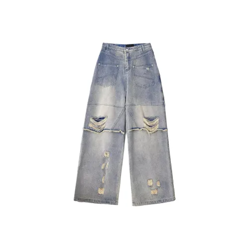 POPO.INFO Blue Women's Jeans POPO.INFO Синий Женские Джинсы