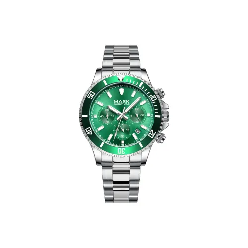 FAIRWHALE Кварцевый механизм стальной ремешок мужские часы зеленый циферблат