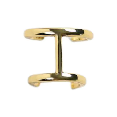 ZARA 100% Brass Lower Clip On Серьги Мужские Золотые
