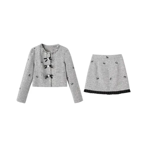 JOSR Серый Женские Комплекты с Юбкой