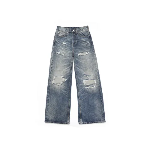 STRANGER LAB Blue Unisex Jeans STRANGER LAB Синий Унисекс Джинсы