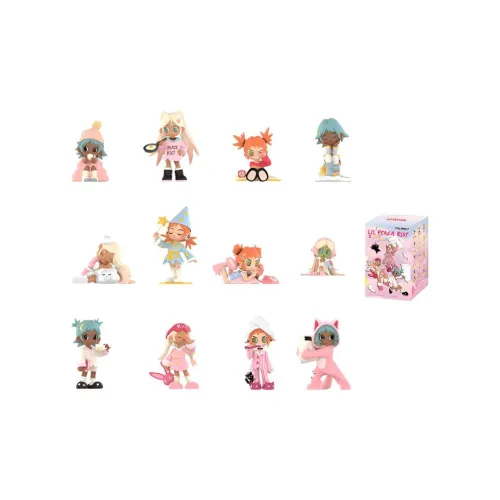 POP MART Lil Персик Riot Little Rebel's Все Ночь Вечеринка Слепые Коробки Один Mystery Коробка Целая Коробка 12 шт