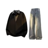 Чёрный + Грязно-жёлтый