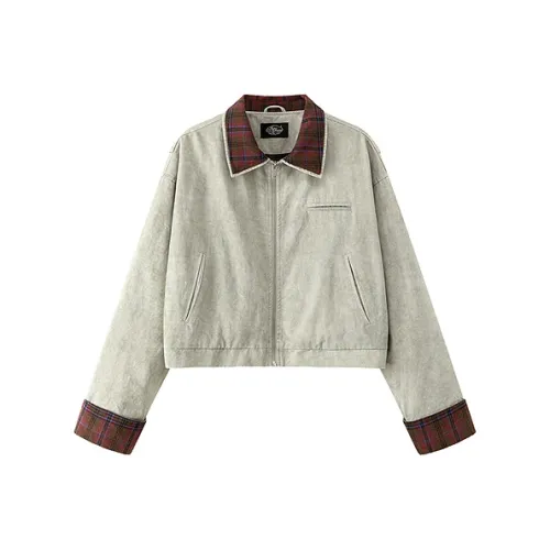 CHUU Light Gray Women's Short Coat CHUU Светло-серый женский короткий пальто