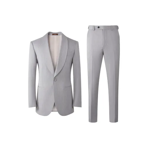 G· Mons Light Gray Men's Business Suits G· Mons Светло-серый Мужской Бизнес-костюм