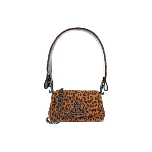 Vivienne Westwood Hazel Кожа Сумка через плечо Сумка Маленькая Женская Коричневая