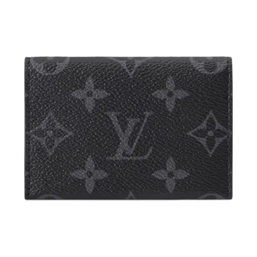 LOUIS VUITTON Monogram Eclipse Покрытый холст Картхолдер Мужской Черный