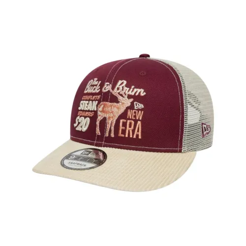 New Era Хлопковые кепки унисекс темно-красный