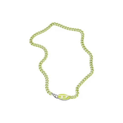 DIESEL Ожерелья Унисекс Зеленый Фиолетовый Серебряный