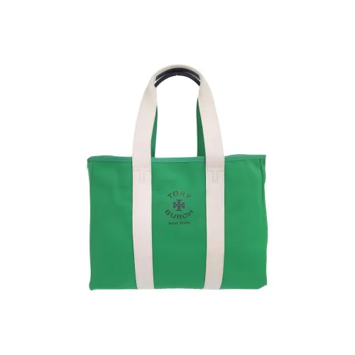 TORY BURCH Холщовая сумка Tote сумка Сумка для покупок Женская сумка Зеленый