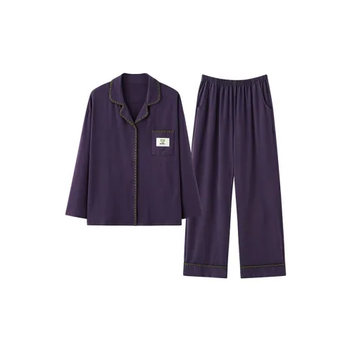 LUYOUYE Фиолетовый Повседневный Кожа Комплекты одежды Женские Пижамные комплекты