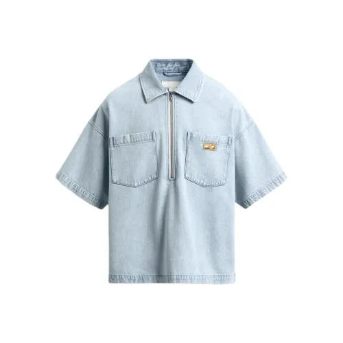 ZARA Light Blue Men's Polo Shirt ZARA Светло-синий Мужская Поло