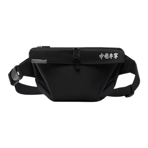 Лайнер Полиамид Одно Плечо Сумка через плечо Слинг-сумка Сумка на пояс Унисекс Черный