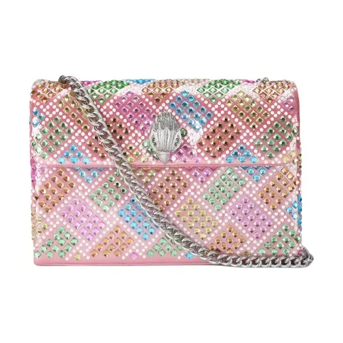 Kurt Geiger London Кристальная ткань сумка через плечо среднего размера женская бронзовый оттенок