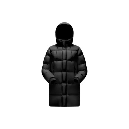 Merry City Утолщенный Длинный Пуховик Over The Колено для Катания на Лыжах Audition Унисекс