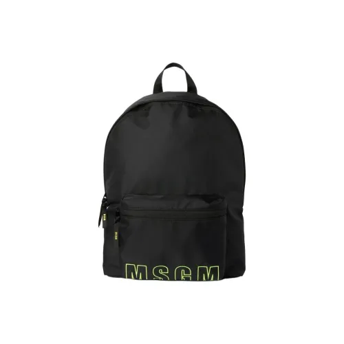 MSGM Водонепроницаемый нейлоновый рюкзак мужской черный
