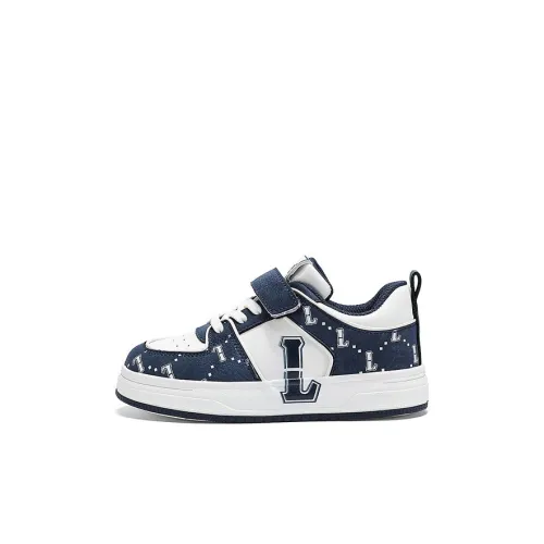 LEE KIDS Slip-resistant Abrasion-resistant Low Top Детские Скейтбординги Бежево-синий Детский