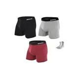 Black + Photinia Gray + Burgundy (3 Pack, Included with 1 Random Basketball Socks)  
Черный + Фотиния Серый + Бургунди (3 Пачки, Включено с 1 Случайными Баскетбольными Носками)