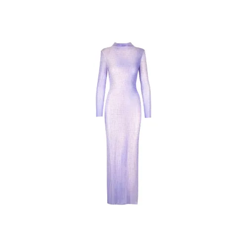 Self Портрет Длинное Платье с Длинными Рукавами Женское