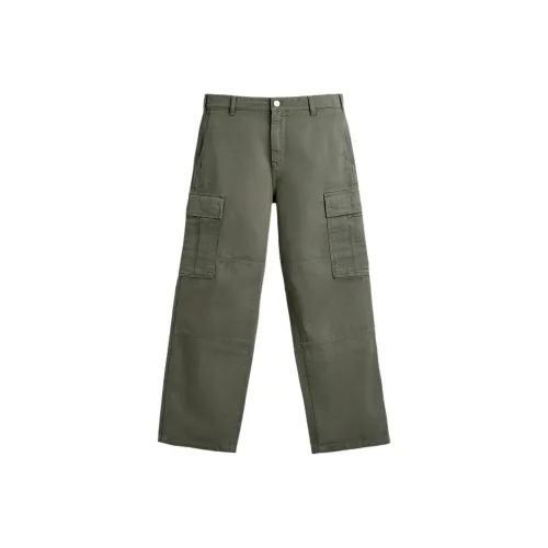 ZARA Light Green Men's Cargo Pants ZARA Светло-зеленые мужские карго-брюки