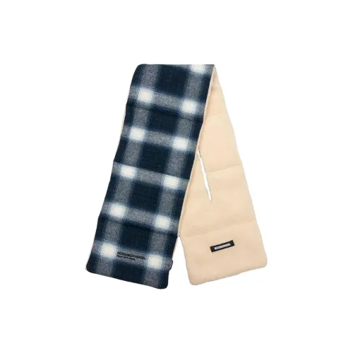 NEIGHBORHOOD Акриловые вязаные шарфы Мужской Морской синий