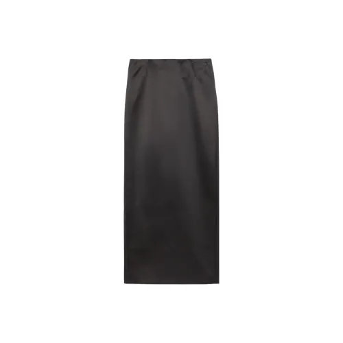 GUCCI Повседневный Длинный Юбка Женская Черная