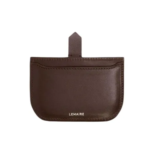 Lemaire Телячья кожа Держатель для карт Женский Темно-коричневый