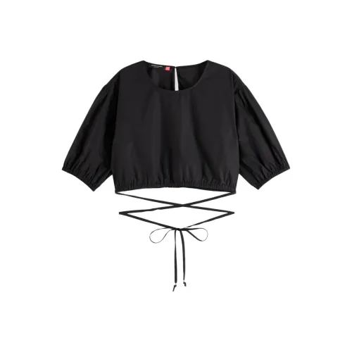 Scotch Soda Черные Женские T-рубашки