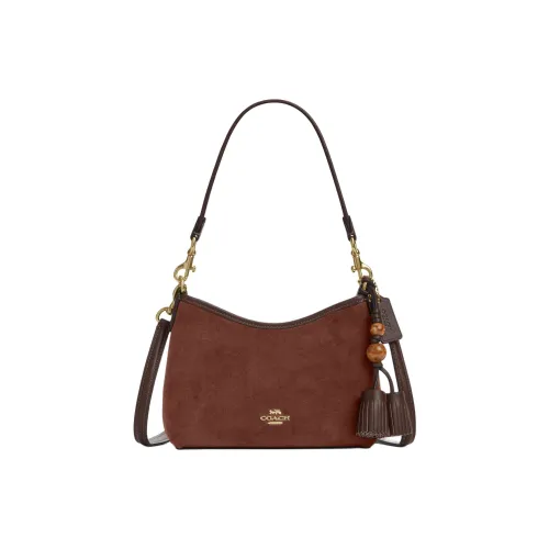 COACH Laurel Коровья кожа Маленькая сумочка Сумка-хобо Сумки через плечо Сумка через плечо Маленькая Женская Коричневая